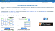 screenshot calendriergratuit.fr