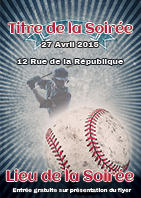 Modèle du flyer Baseball