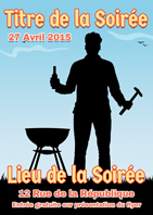 Modèle du flyer Barbecue