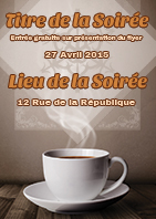 Modèle du flyer Café