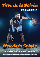 Modèle du flyer Basket ball