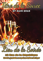 Modèle du flyer Champagne