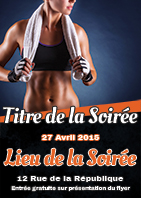 Modèle du flyer Fitness