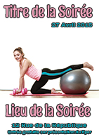 Modèle du flyer Gym