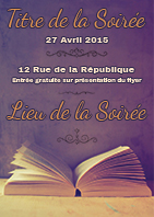 Modèle du flyer Livre