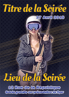 Modèle du flyer Ski