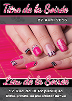 Modèle du flyer Ongles