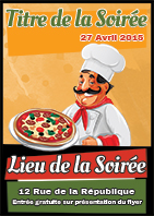 Modèle du flyer Pizza