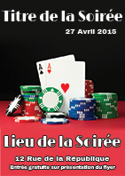 Modèle du flyer Poker