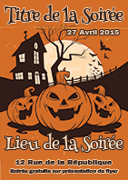 Modèle du flyer Haloween