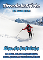 Modèle du flyer Ski