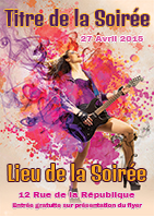 Modèle du flyer Purple solo