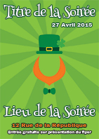 Modèle du flyer St Patrick