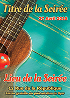 Modèle du flyer Ukulele