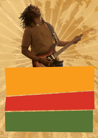 Modèle du flyer Reggae