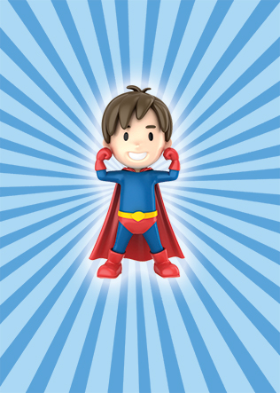 Modèle du flyer Superman